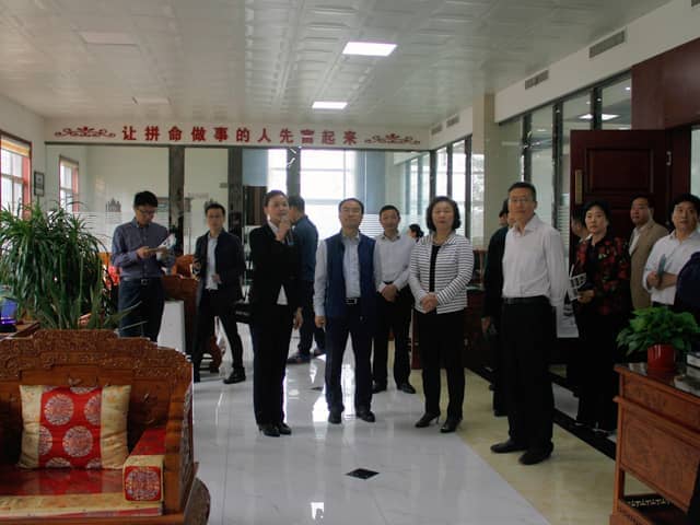济宁市政协副主席倪丽君莅临ld官网登录机械调研指导工作