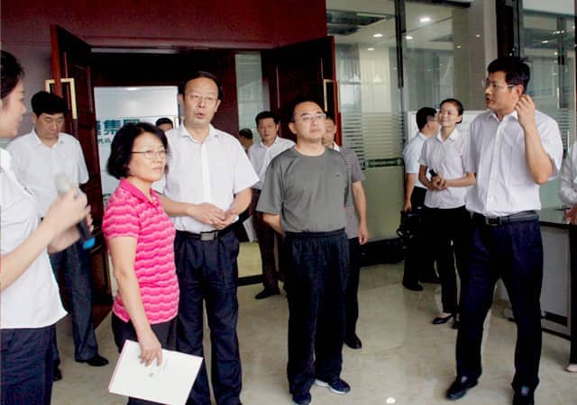 济宁市政协副主席戴伟娟一行莅临ld官网登录机械调研指导