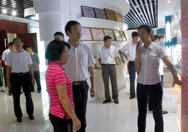 济宁市政协副主席戴伟娟一行莅临ld官网登录机械调研指导