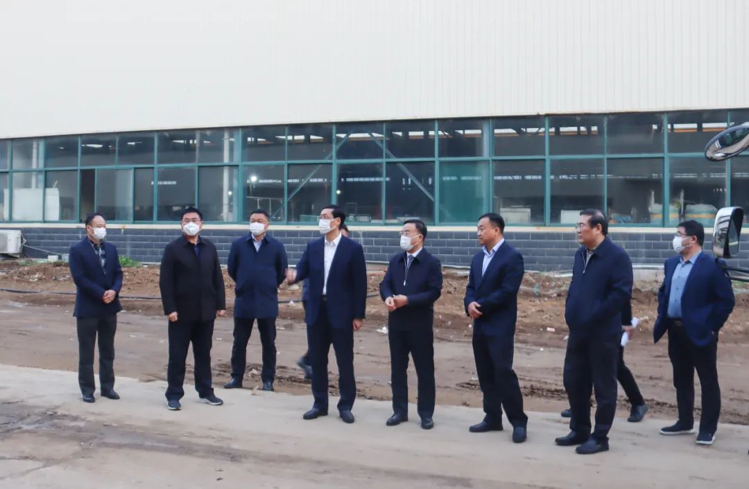王营调研ld官网登录机械大宗固废智能装备研发生产项目